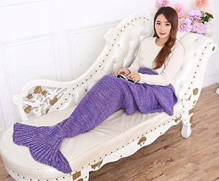 Prikrývka - Elite akrylová deka 70 cm x 150 cm odtiene fialovej